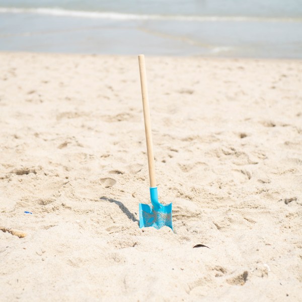 a close up of a sandy beach