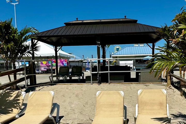 a group of people sitting on a bench